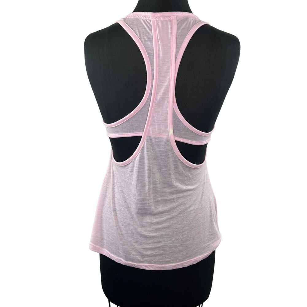 Gymshark Light Pink Scoop Neck Lightweight Cut Out Racerback Tank Top Casual XS